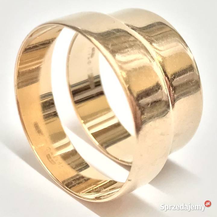 Złote OBRĄCZKI ślubne 585 14K KLASYCZNA forma Obrączki Warszawa