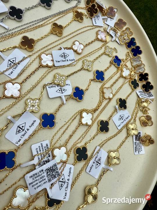 Kolczyki naszyjnik bransoletka łańcuszek VC Warszawa
