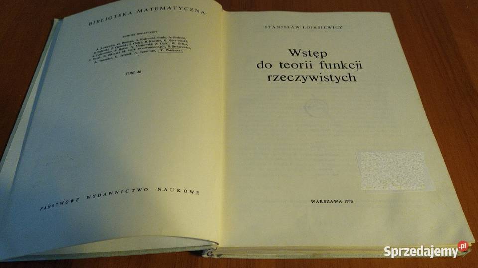 Wstęp do teorii funkcji rzeczywistych Biblioteka