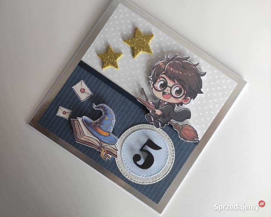 Kartka ręcznie robiona na urodziny Harry Potter łódzkie