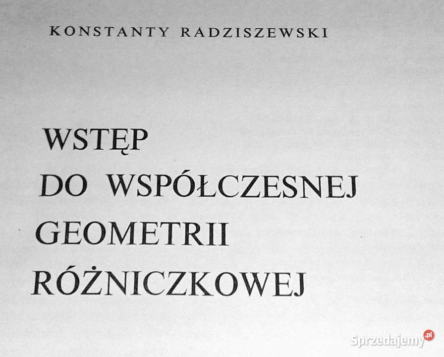Wstęp do współczesnej geometrii różniczkowej Chełm