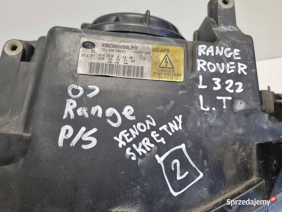 LAMPA LEWA Rover Vogue L322 LIFT XENON PRZEDNIA Chełm