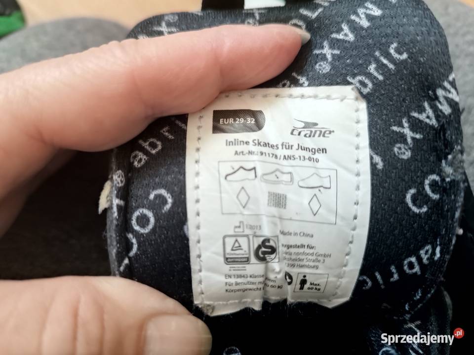 Rolki dziecięce dziecka trampki CRANE rozmiar Rolki, wrotki i hulajnogi sprzedam