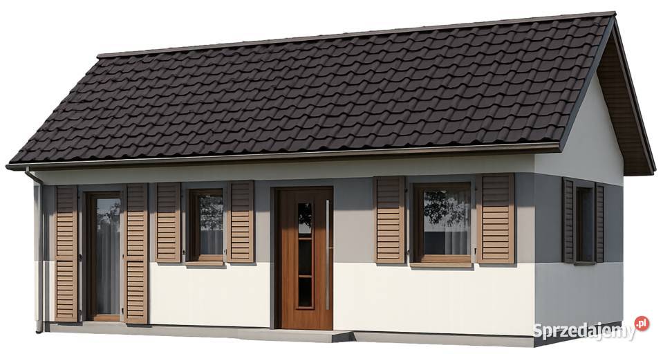 Domek drewniany całoroczny letniskowy 43m5m 1520 Korczyna sprzedam