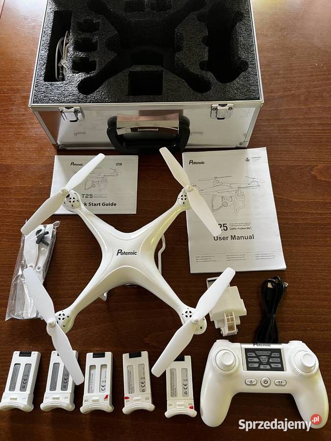 Dron GPS z kamerą 2K Potensic T25 5 x akumulator łódzkie Aleksandrów Łódzki