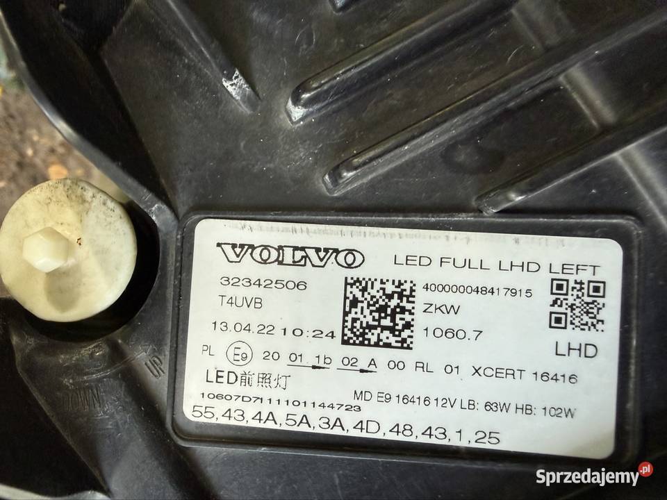 Lampa przednia Volvo xc60 osobowe Lampy przednie wielkopolskie