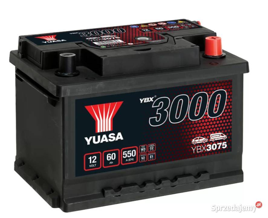 Akumulator Yuasa Standard 12V 60Ah 550A Prawy Starogard Gdański