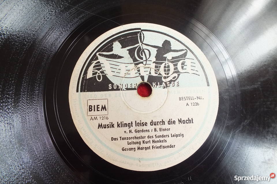 Płyta winylowa szelakowa niemiecka gruba ciężka płyta winylowa Żary