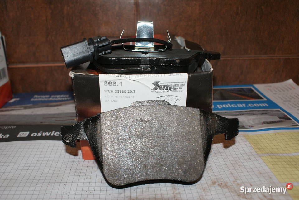 KLOCKI HAMULC AUDI A8 02 Z CZUJ SI8681 GDB 1554 Białobrzegi sprzedam