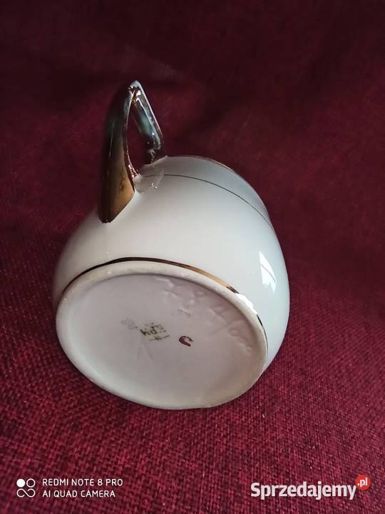 Cukiernica bez pokrywki i Mlecznik KPM Syg z lat Porcelana i szkło Gdańsk