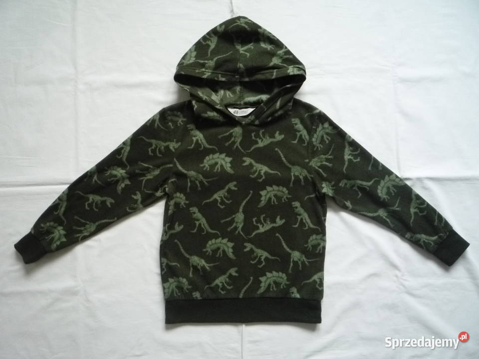 HM 122128 Bluza polarowa zielona z kapturem w H&M sprzedam