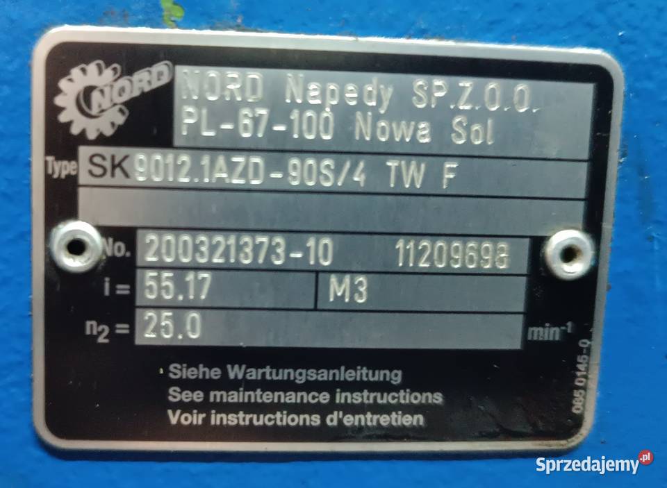 Motoreduktor przekładnia reduktor kontowy Nord sprzedam