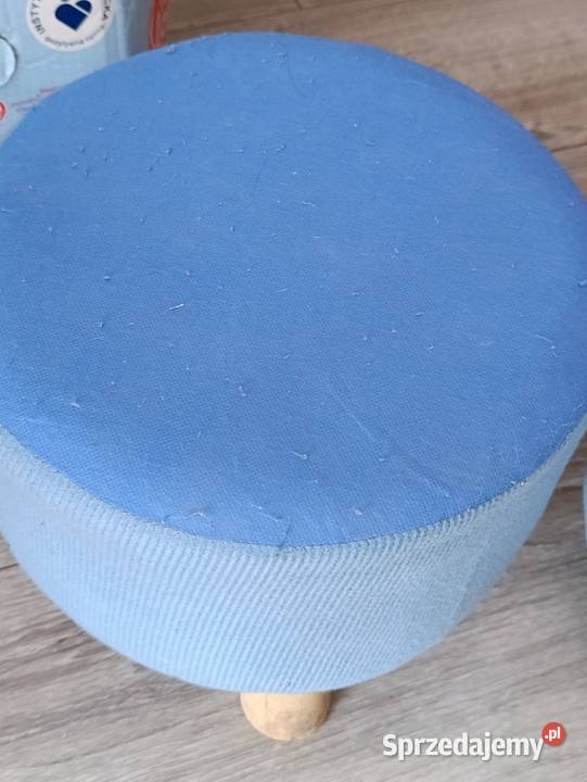 pufa okrągła na nóżkach pufy 2 sztuki Poznań