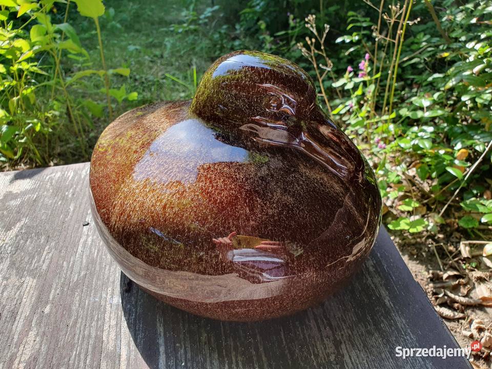 Duża modernistyczna figurka kaczki Myszków