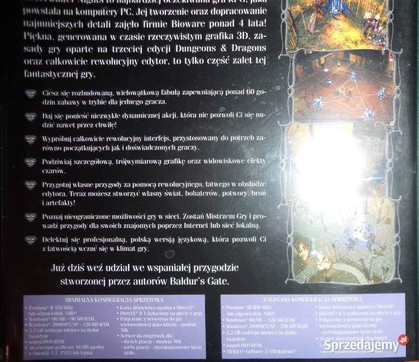Forgotten Realms Neverwinter nights Sacred Komputerowe PC Rzeszów