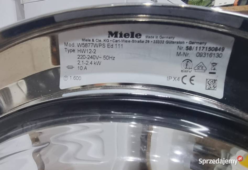 Pralka Miele W 5877 WPS Edition 111 z funkcją Wrocław sprzedam