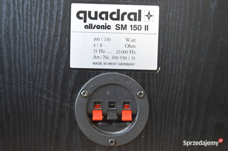 Wzorowe QUADRAL SM 150 Ciepłe Muzykalne i Haczów
