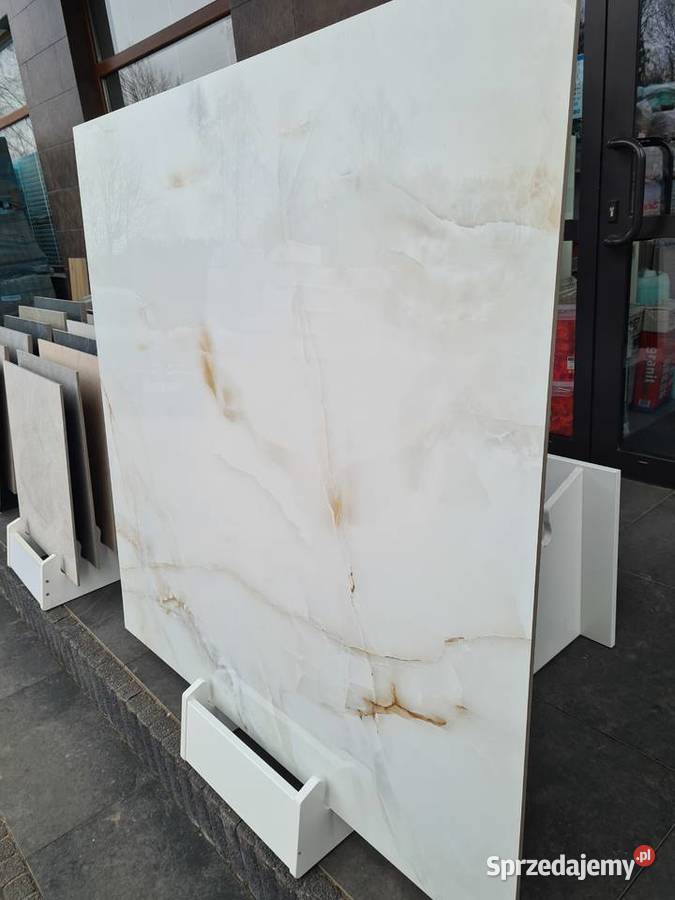 Płytka GRES Onyx Blanco POLER 120x120 GAT I