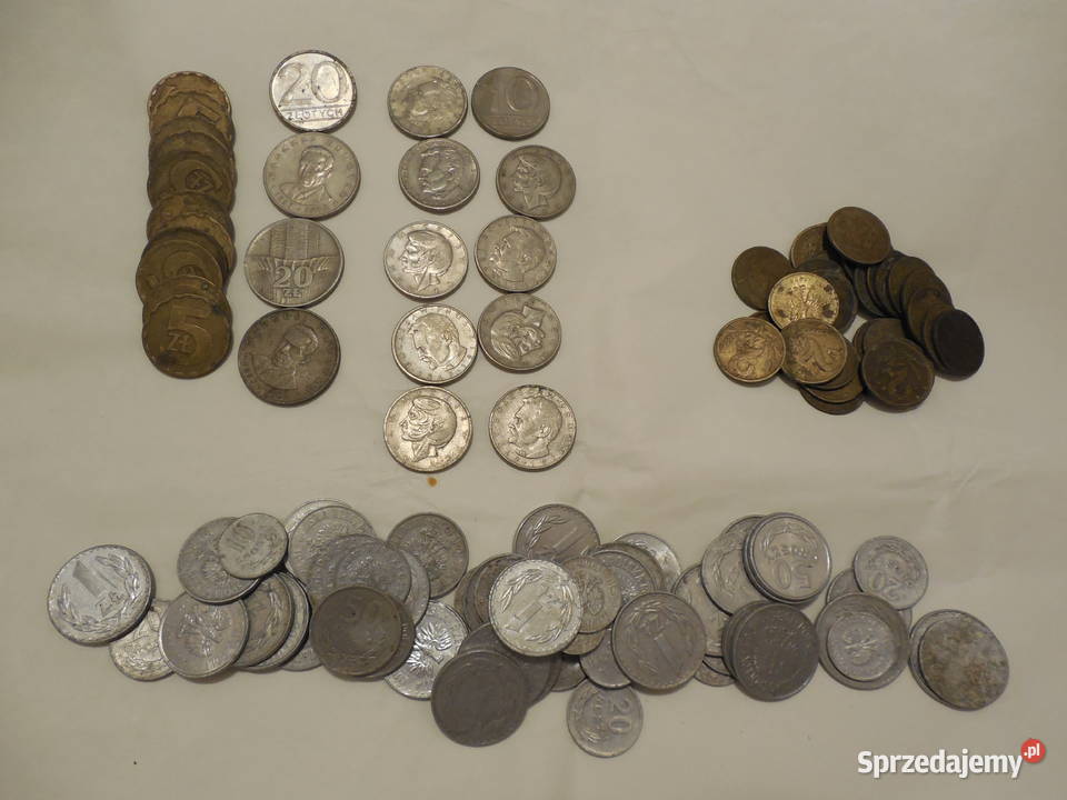 13 bez znaku mennicy PRL Stare monety 20 10 5 1 wielkopolskie Krotoszyn
