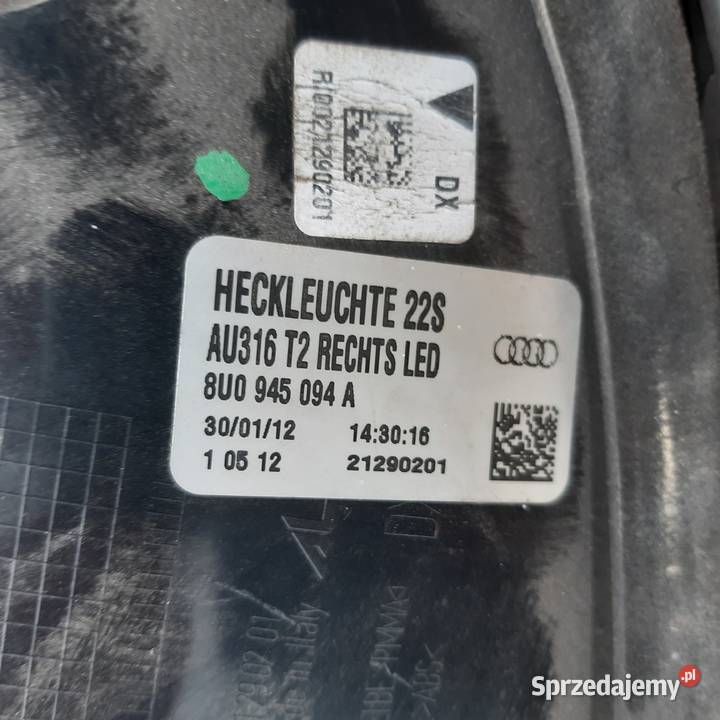 Audi Q3 lampa tył 8U0 945 094 osobowe Bystrzyca Kłodzka