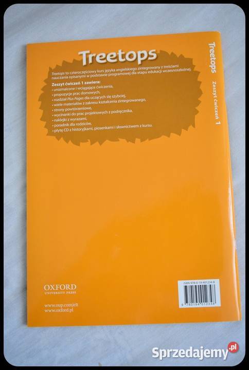 TREETOPS 1 Zeszyt ćwiczeń z płytą CD NOWY Oxford Rok wydania 2014 Płock