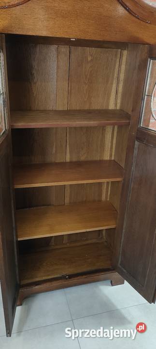 Piękna biblioteka witryna dębowa Łagów sprzedam