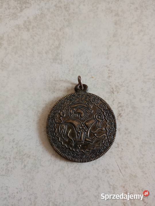Amulet Wikingów Brakteat z Zelandii Replika z Pyskowice