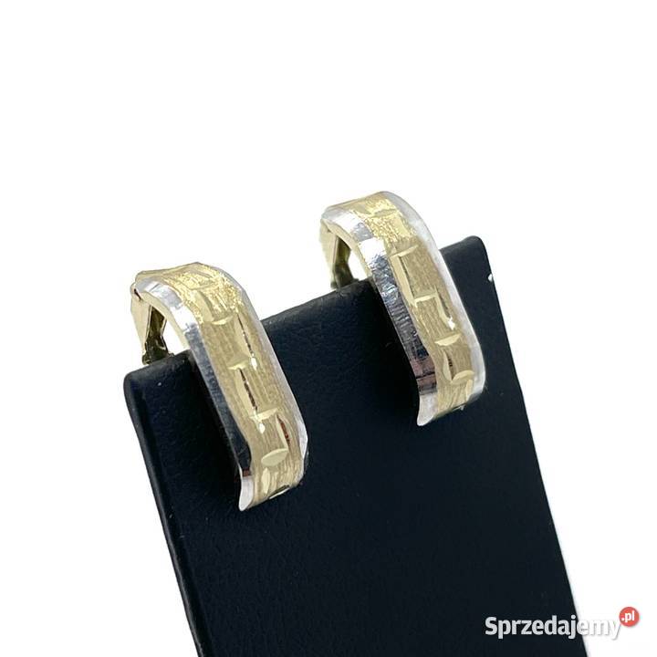 Nowe Złote Kolczyki Próby 585 158g Zapięcie Kolczyki Elbląg sprzedam