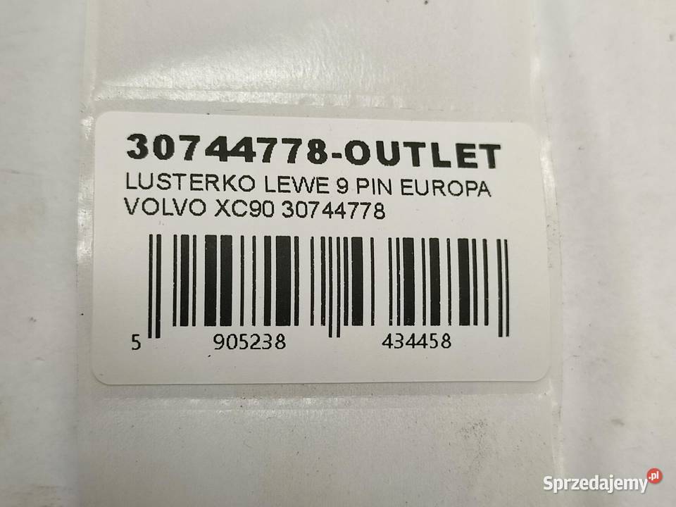 LUSTERKO LEWE 9PIN EUROPA VOLVO XC90 I 2002