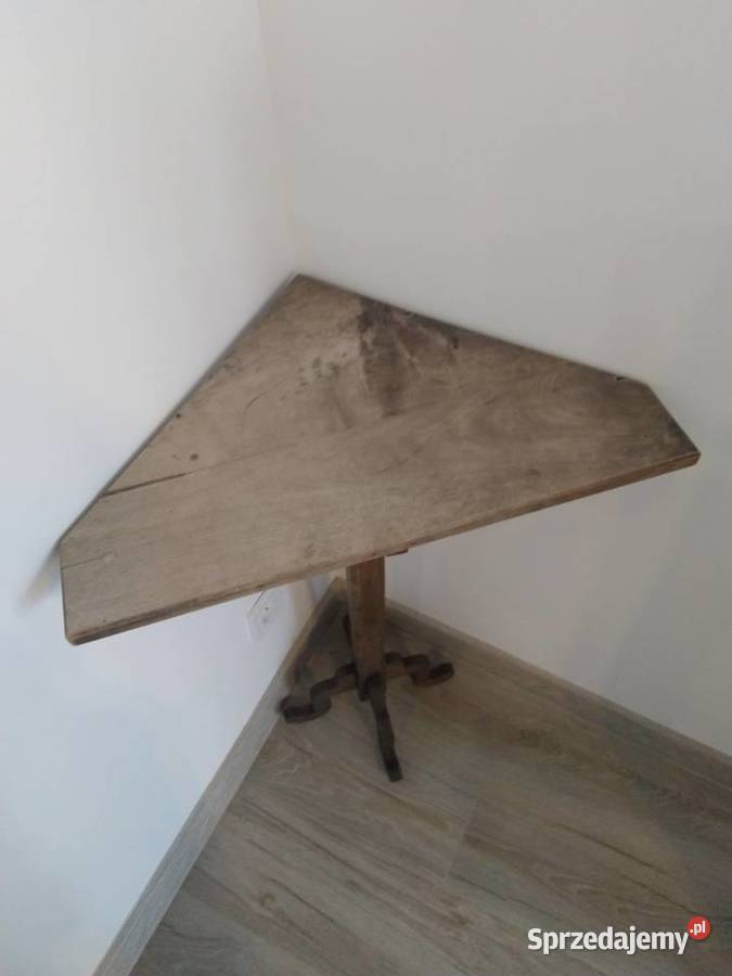 Stary drewniany stolik narożny Przemyśl