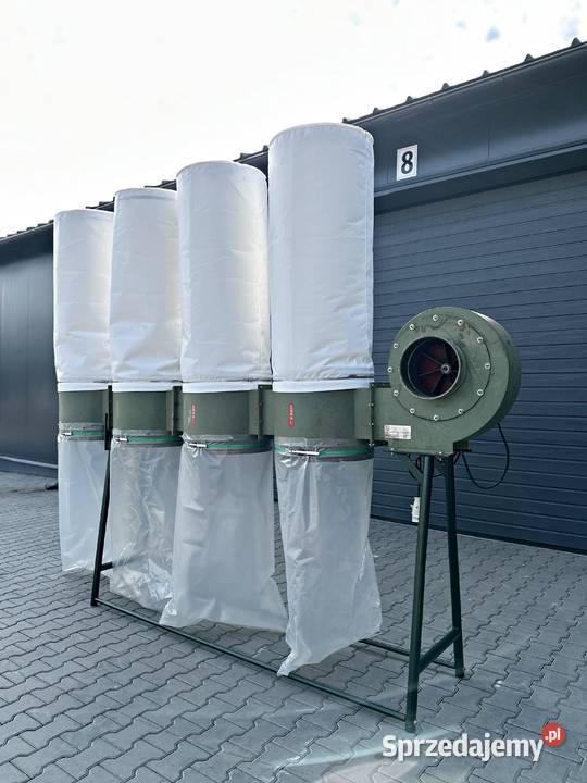 Odciąg trocin CORAL 4 workowy 40 kW 1463 Łabuńki Pierwsze