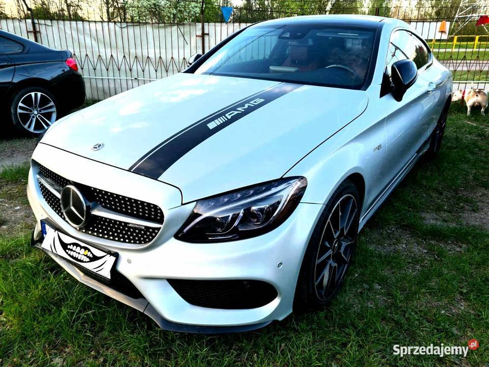 Mercedes C43AMG Coupe 4x4 9G tr ambiente zamiana podgrzewane fotele podlaskie Wasilków
