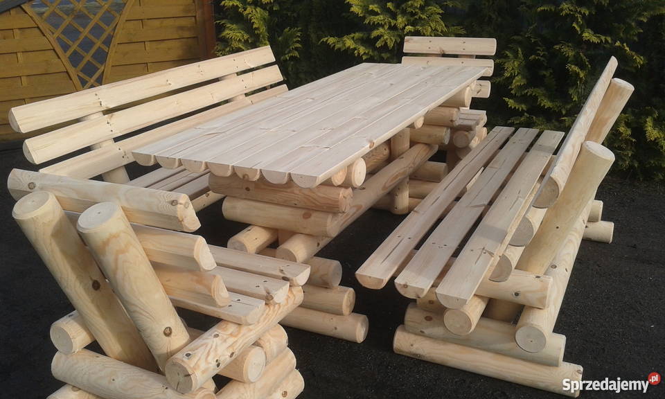 Meble ogrodowe barowe drewniane z Meble ogrodowe