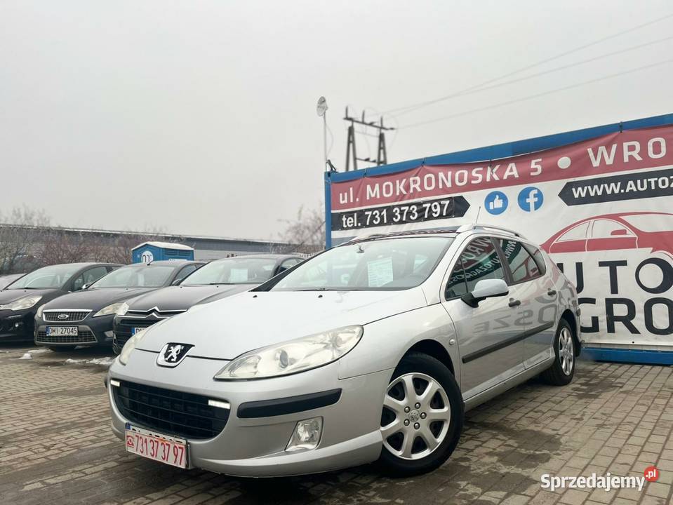 Peugeot 407 20 HDI 2005 Kombi Panorama Zamiana 2000cm3 407 Samochody osobowe Wrocław