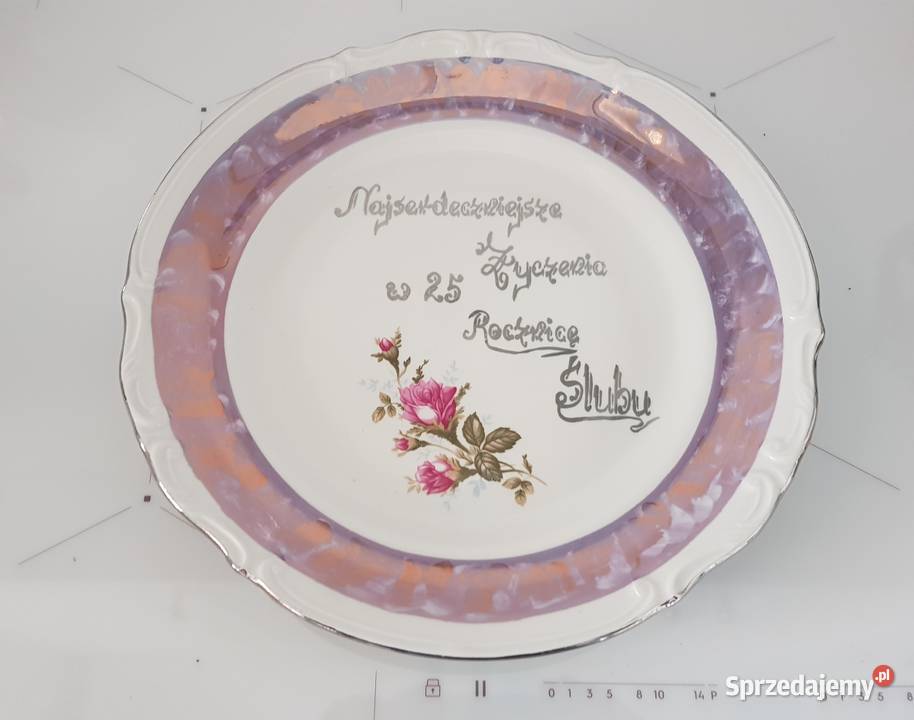 Talerz patera okazjonalna Chodzież róża Gdynia