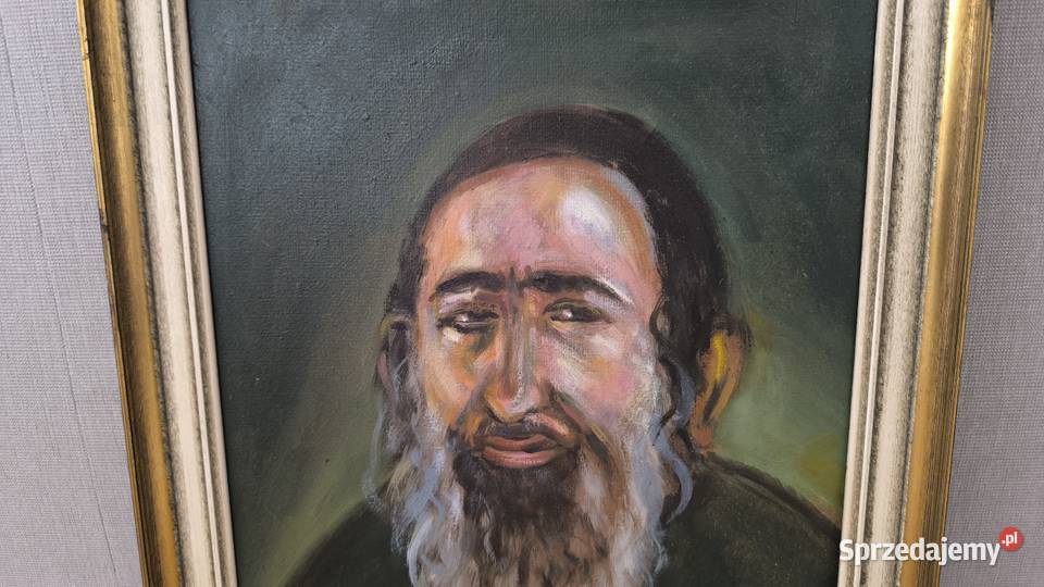 Obraz olejny portret sygnowany Schpilmann Łódź