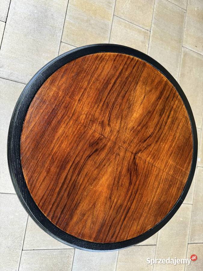 Stolik okrągły stylowy z półeczką kawowy Dom i Ogród mazowieckie