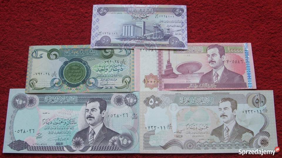 IRAK SADDAM HUSAJN Kolekcjonerskie Banknoty 5