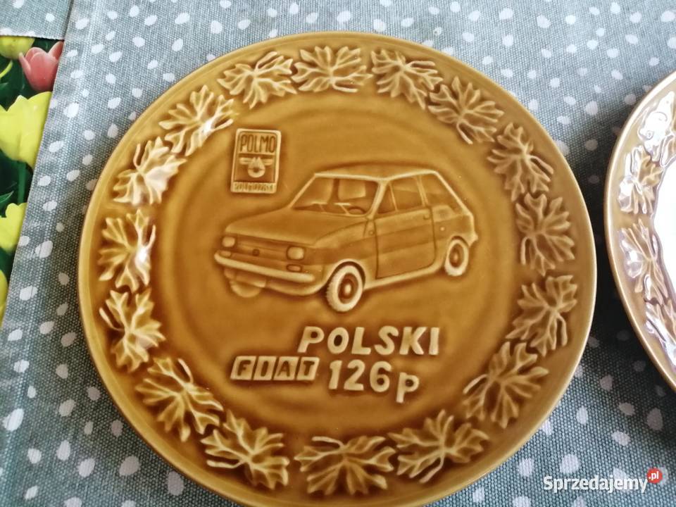 Talerzyki z wizerunkiem fiata 126p Łódź