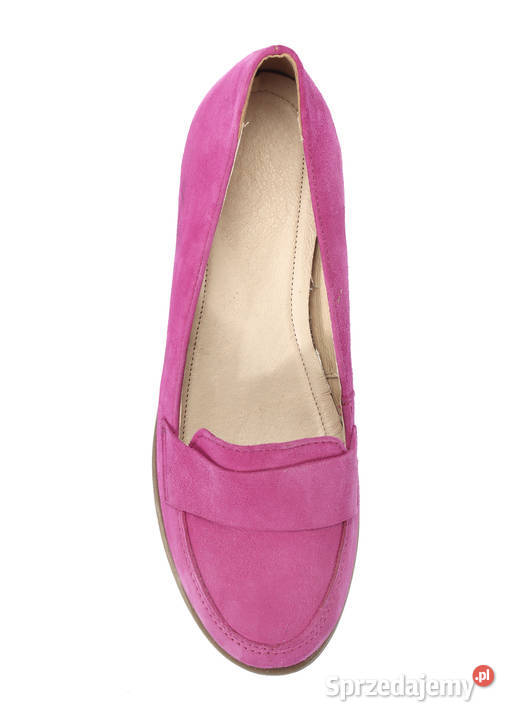 Zamszowe Mokasyny Różowe żeglarskie 36 41