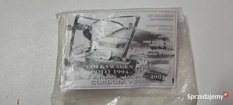 Ślizgi zestaw naprawczy podnośnika szyby VW Polo Luzino sprzedam