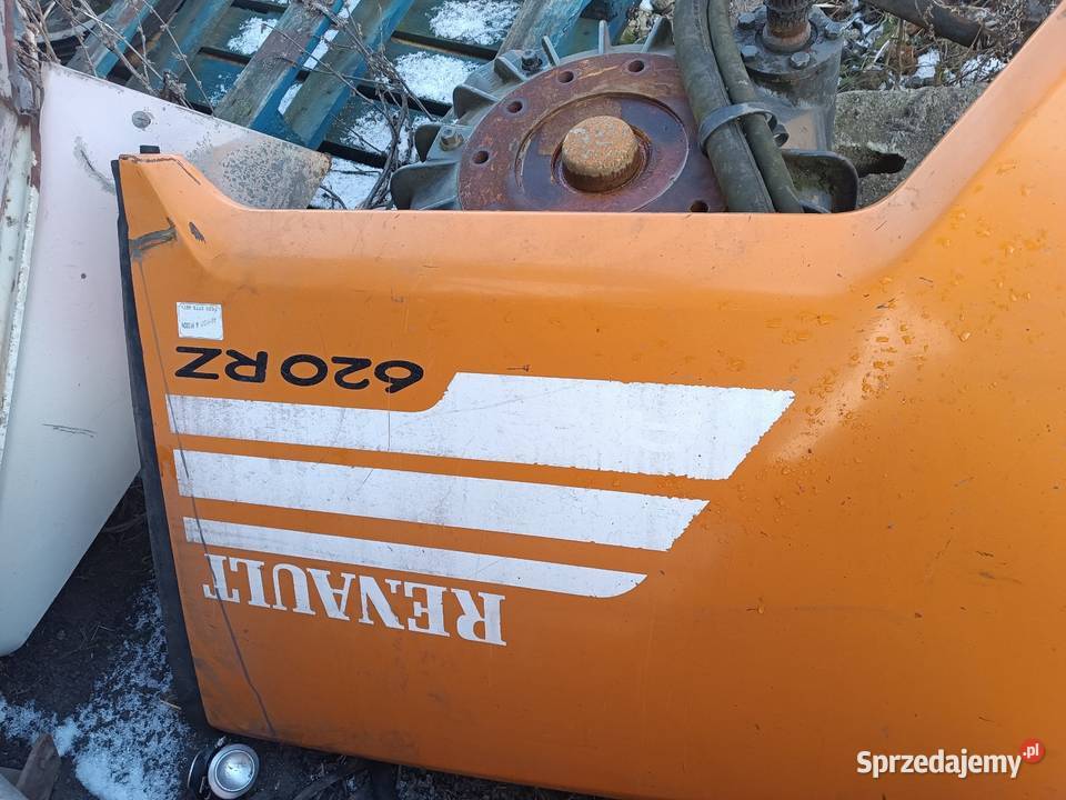 Ciągnik rolniczy Renault Ares 620RZ uszkodzony Gręblin