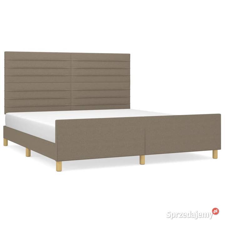 vidaXL Rama łóżka bez materaca taupe 160x200 mazowieckie Warszawa