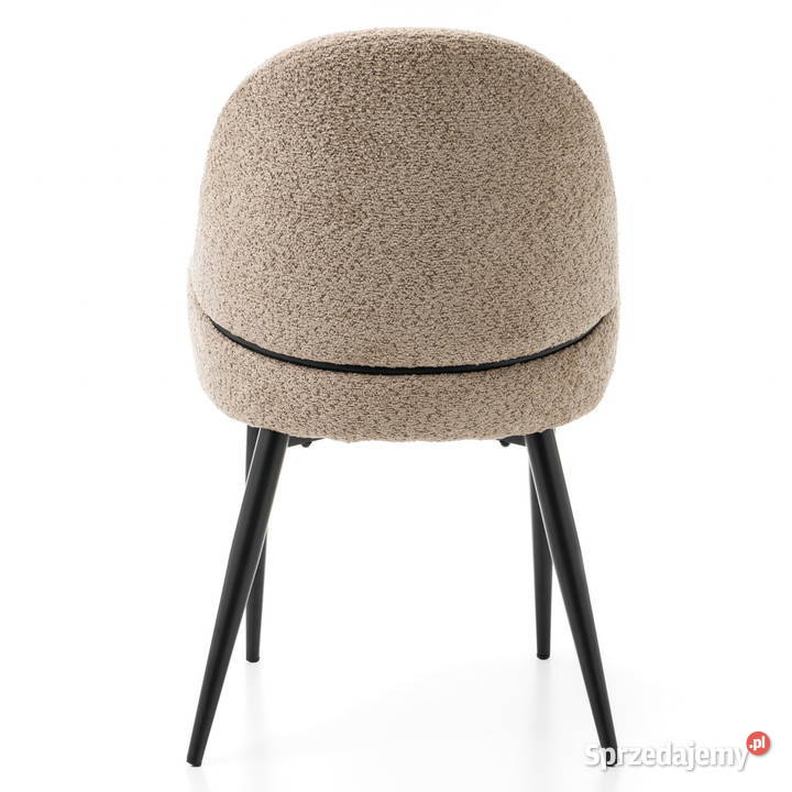 Krzesło Tapicerowane Bergamo Boucle Ciemnobeżowe Dom i Ogród Tarchały Małe