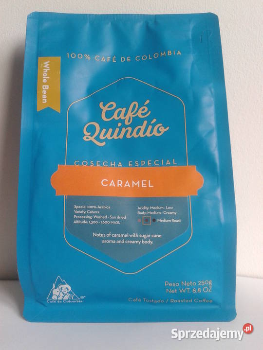 CAFE QUINDIO Kawa ziarnista z Kolumbii 250g Wołczyn sprzedam