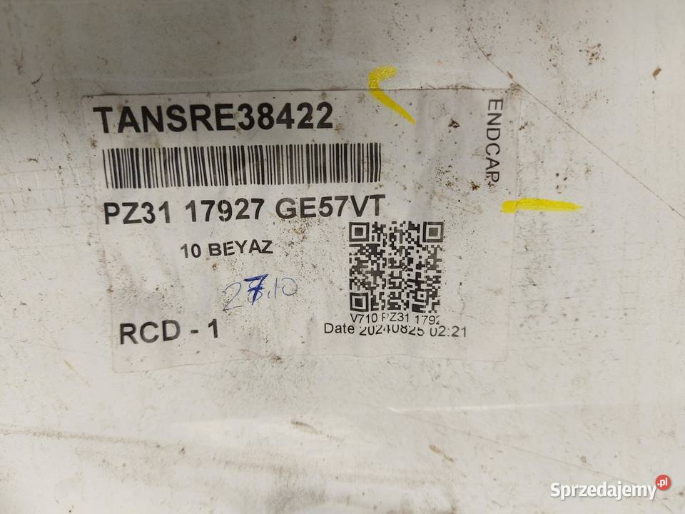 Transit Custom II zderzak lewy tył narożnik