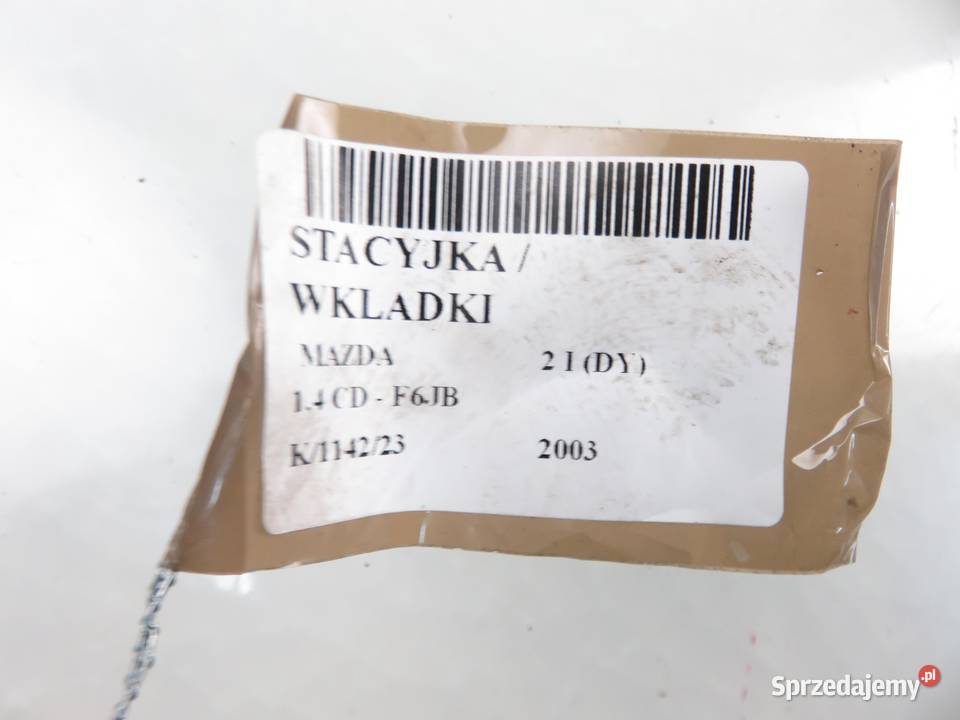STACYJKA WKŁADKI MAZDA 2 DY GJ6A6693BA Stacyjki i kluczyki