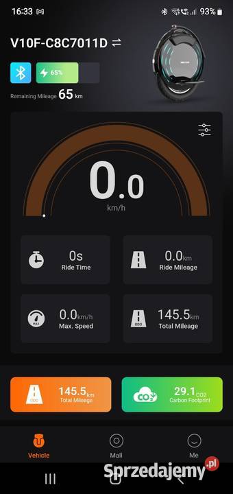 Monocykl elektryczny Inmotion 10F