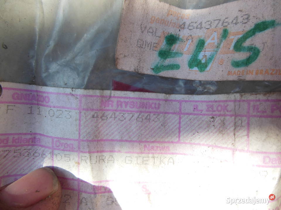 PRZEWÓD ZBIORNIKA PALIWA LEWY SIENA PALIO Części montażowe Kozy