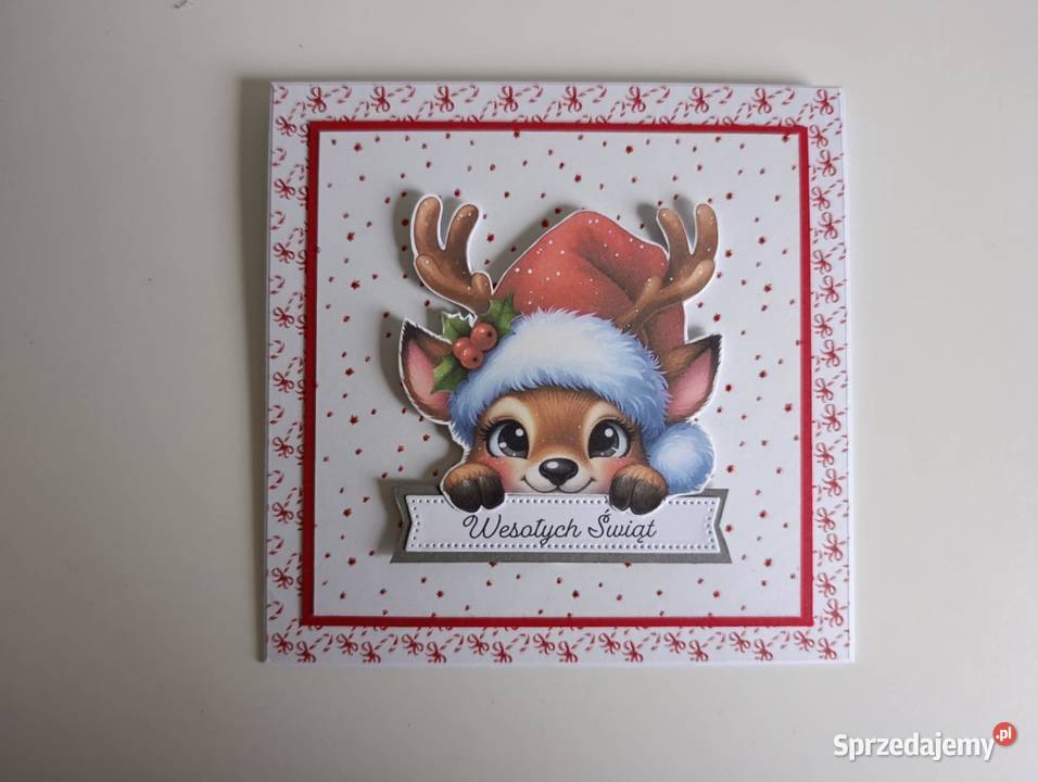 Kartka Świąteczna Boże narodzenie ręcznie Łódź